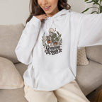 Growing Through It Hoodie - White - on model female