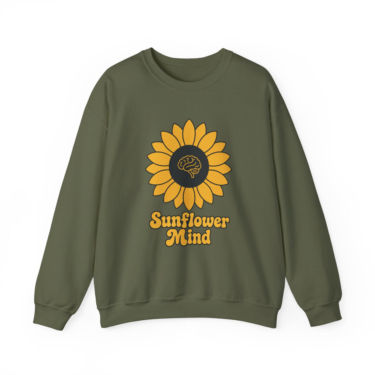 Sunflower Mind Sweatshirt - Military Green - Front