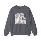 Bones Paddles Backhands Sweatshirt - Charcoal - Flat Lay