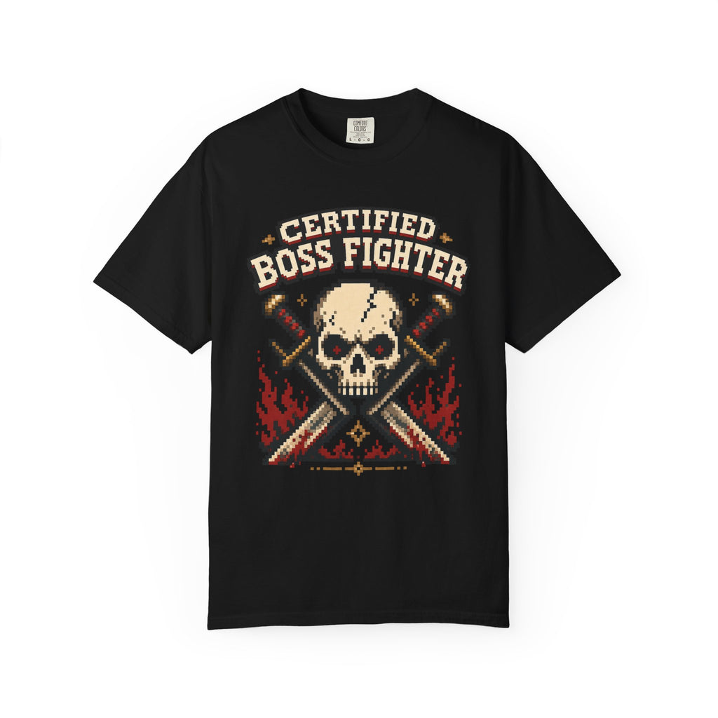 Certified Boss Fighter T-shirt - Black - Front