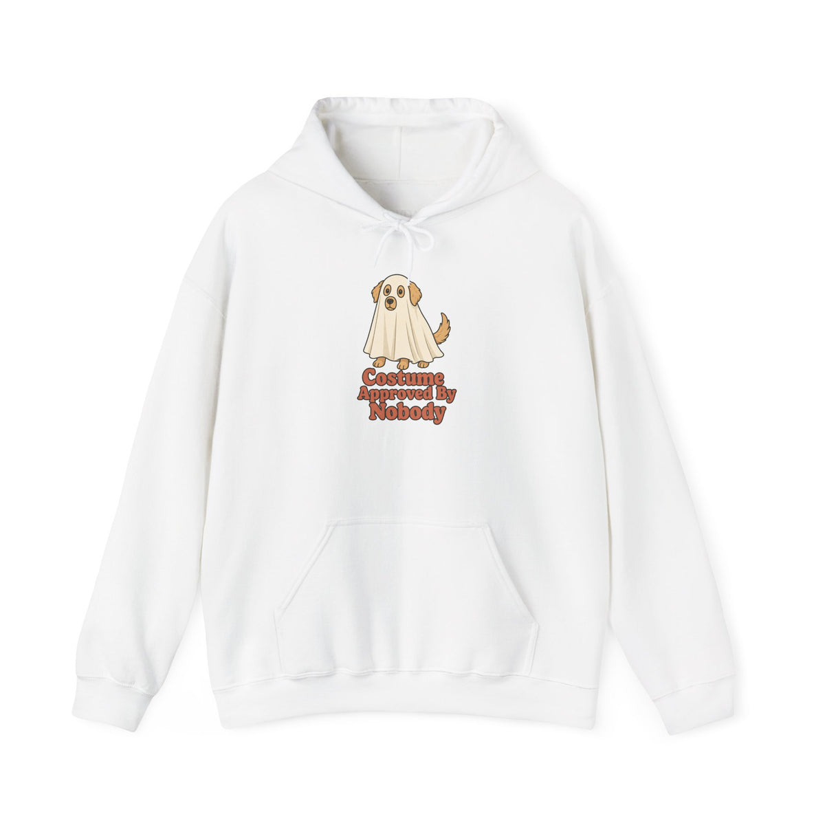 Costume Approved By Nobody Hoodie - White - Flat Lay