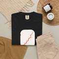Pickleball Paddle Graphic T-Shirt - Black - Flat Lay