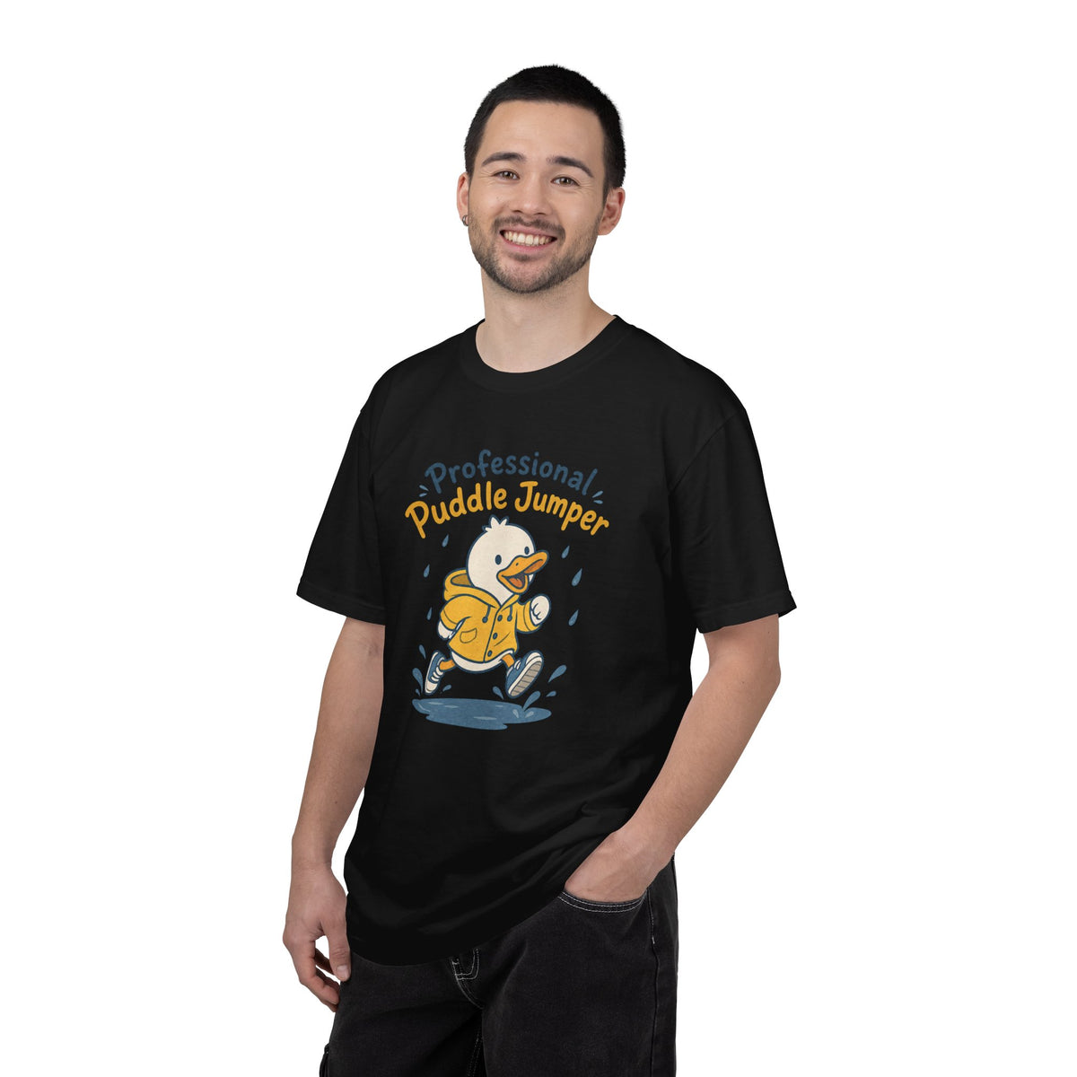 Professional Puddle Jumper Duck T-shirt - Black - On Model Male