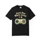 Just One More Level T-Shirt - Black - Front