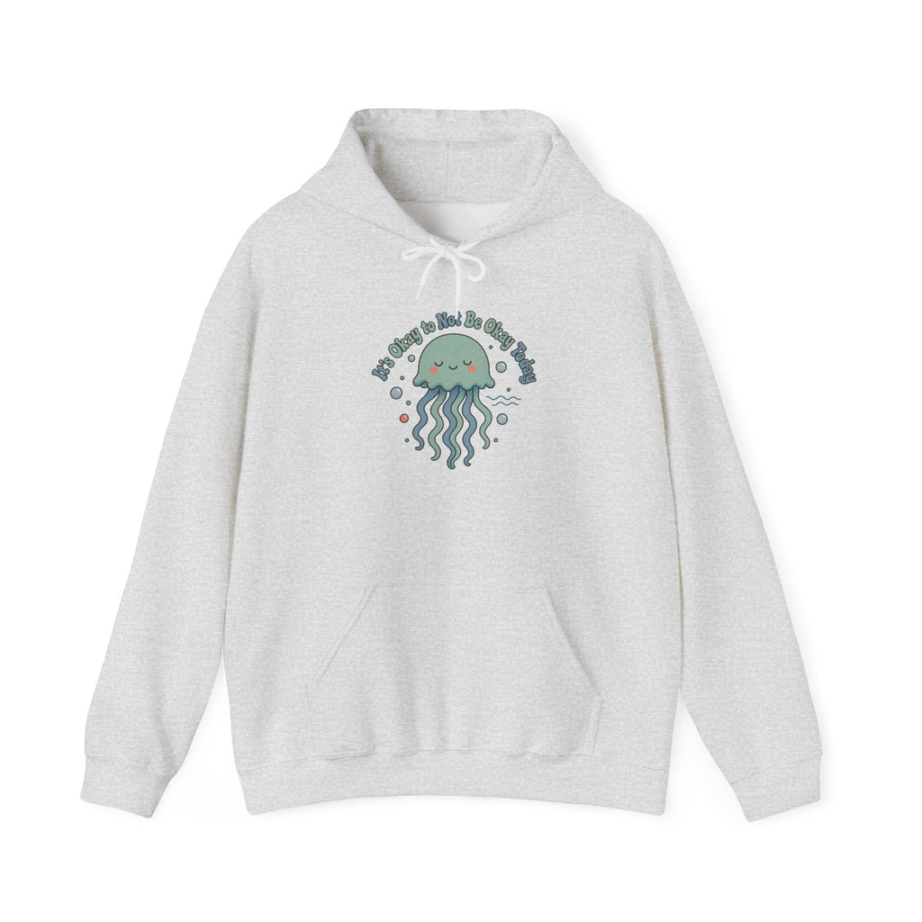 It's Okay to Not Be Okay Hoodie - Ash - Flat Lay