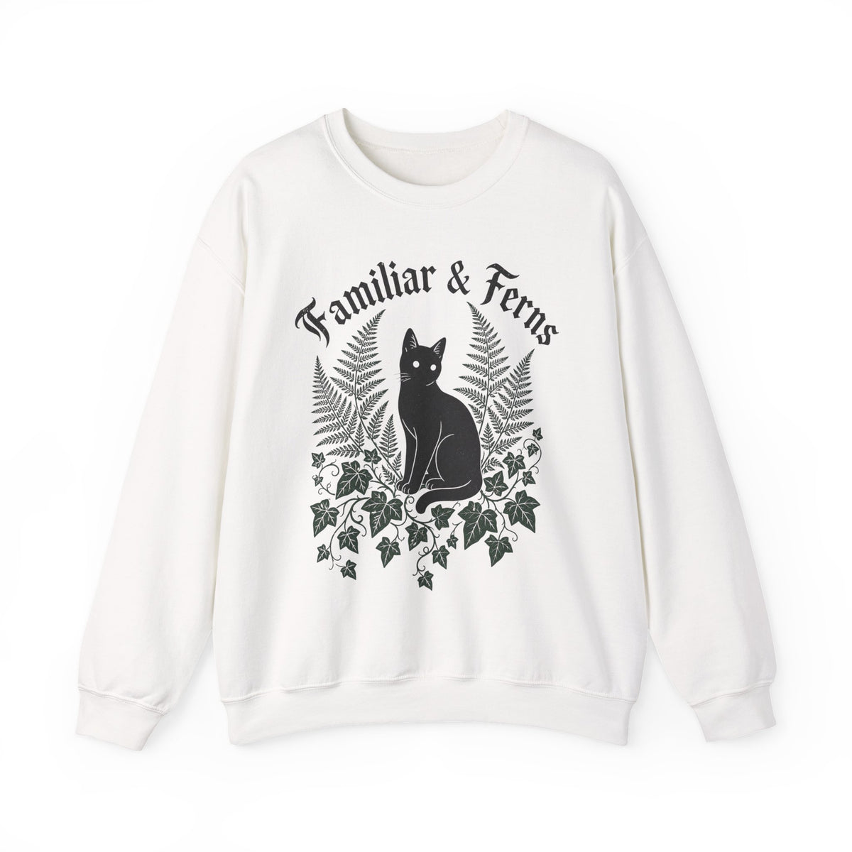 Familiar & Ferns Sweatshirt - White - Front
