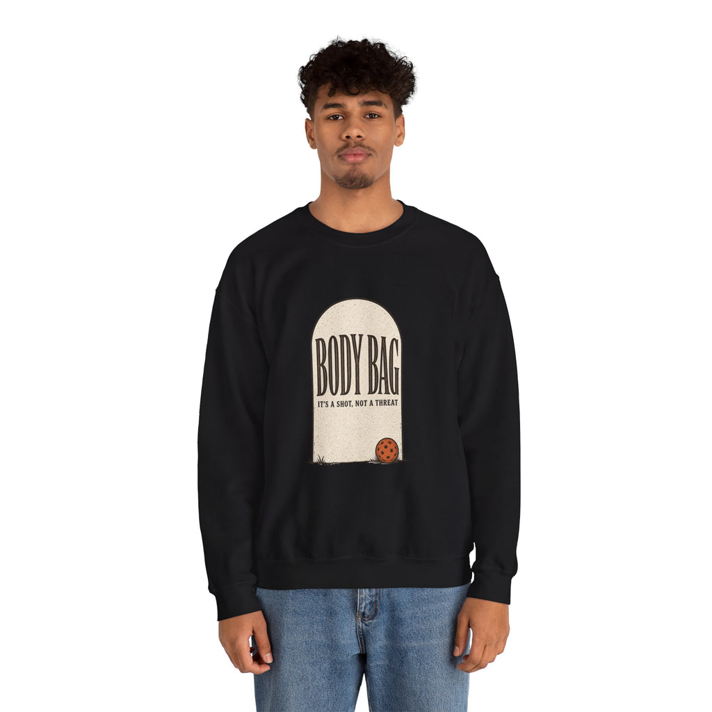 BODY BAG It's a Shot, Not a Threat Sweatshirt