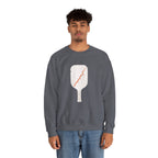 Pickleball Paddle Graphic Sweatshirt - Charcoal - On Model Male