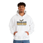 Negative Splits Positive Vibes Hoodie - White - On Model Male