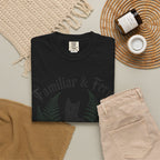 Familiar & Ferns T-shirt - Black - Flat Lay