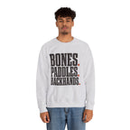 Bones Paddles Backhands Sweatshirt - Ash - On Model Male