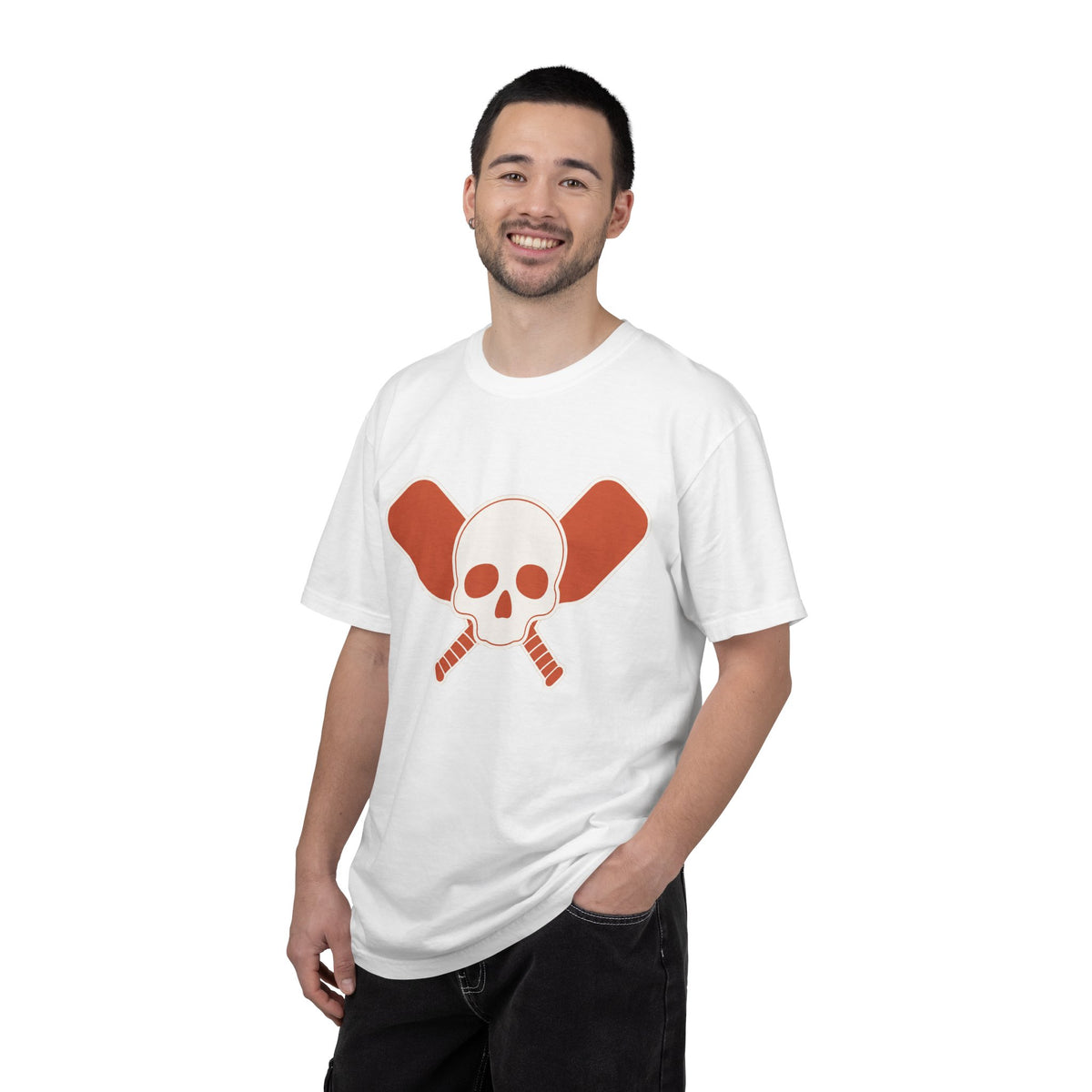 Skull & Oars T-Shirt - White - On Model Male
