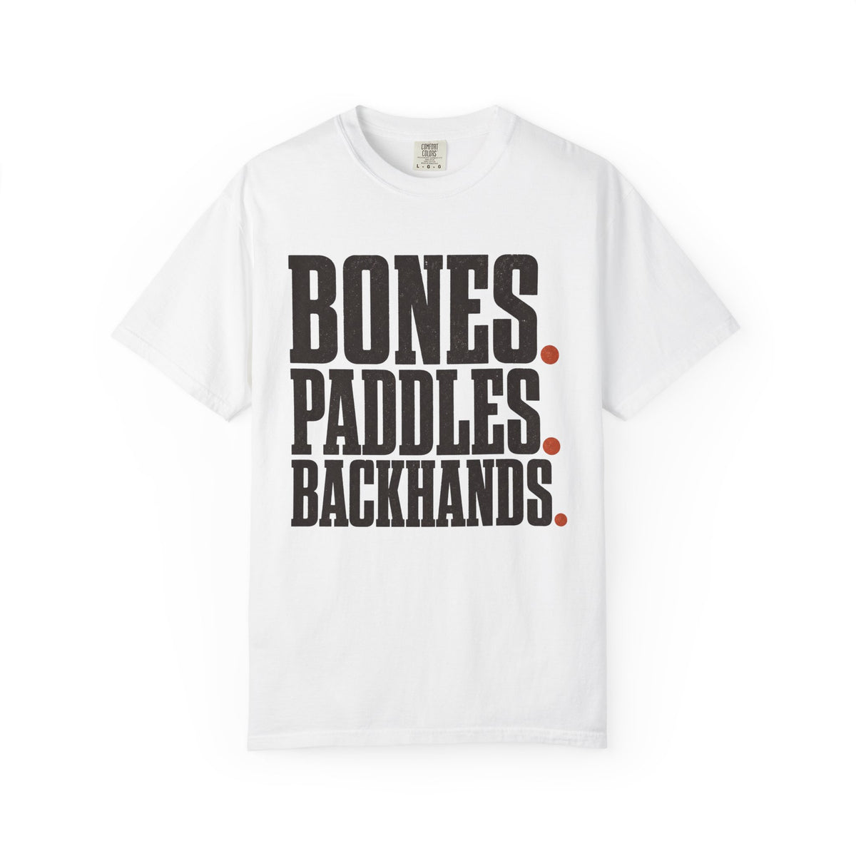 Bones Paddles Backhands T-Shirt - White - On Model Side