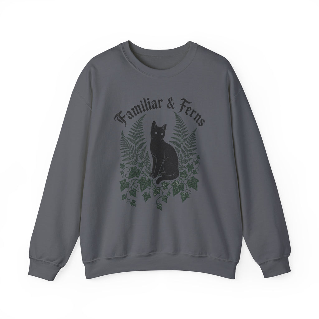 Familiar & Ferns Sweatshirt - Charcoal - Flat Lay