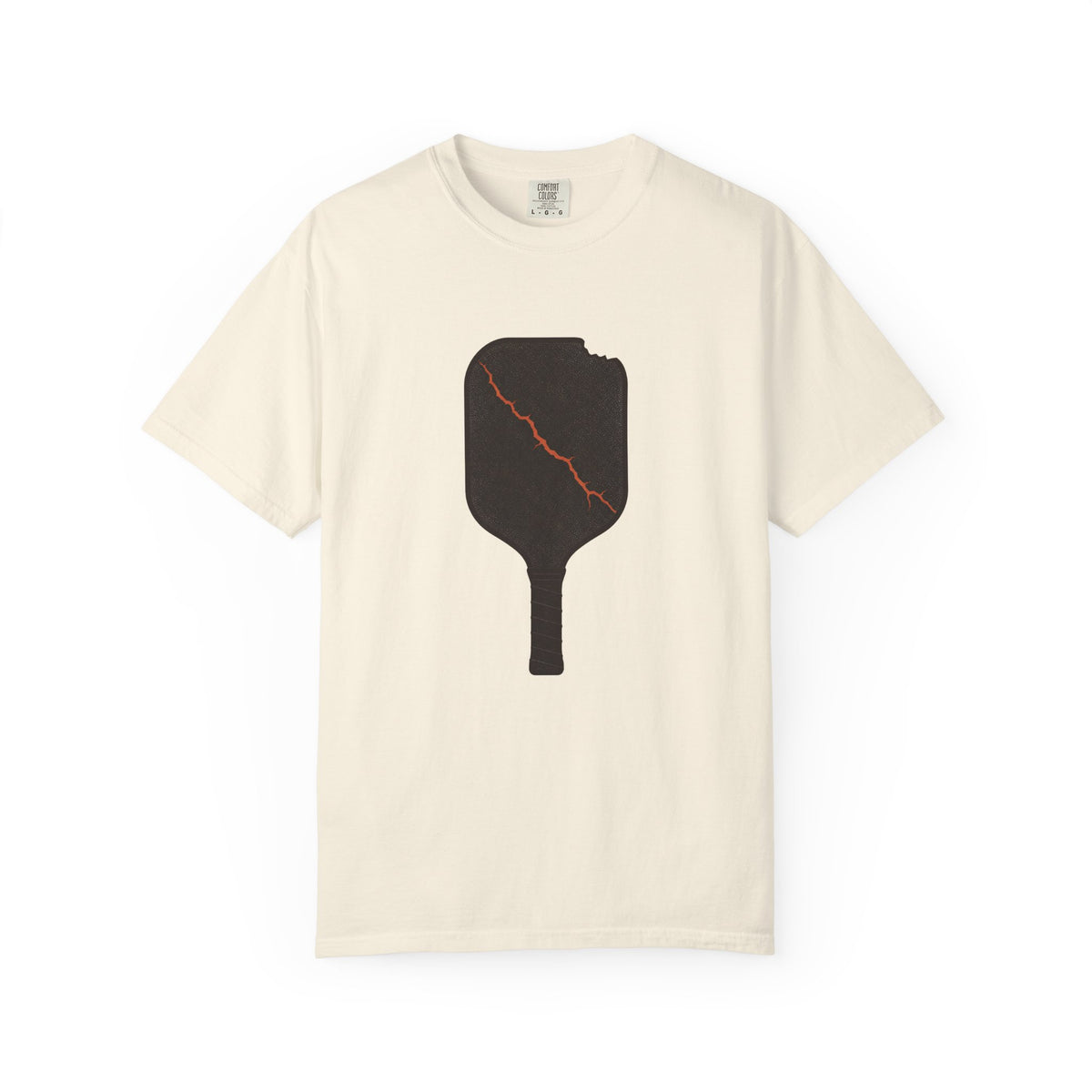 Pickleball Paddle Graphic T-Shirt - Ivory - Front