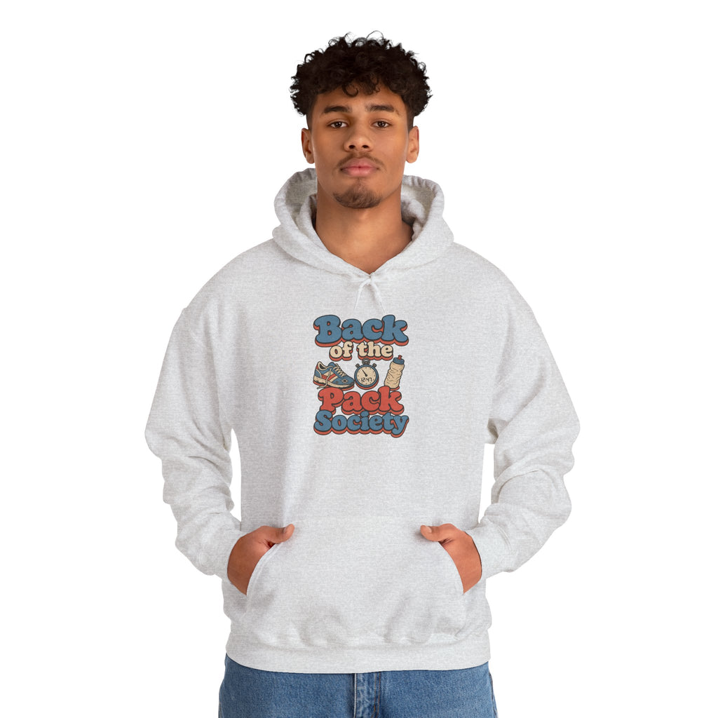Back of the Pack Society Hoodie - Ash - on model male