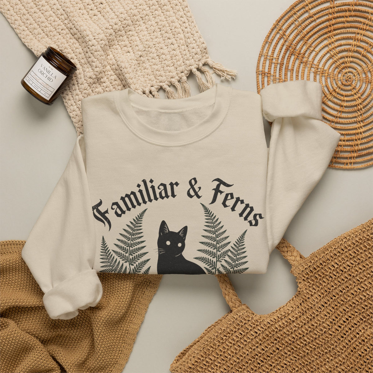 Familiar & Ferns Sweatshirt - Sand - Flat Lay