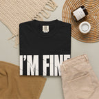 I'm Fine. Keep Playing. T-Shirt - Black - Flat Lay