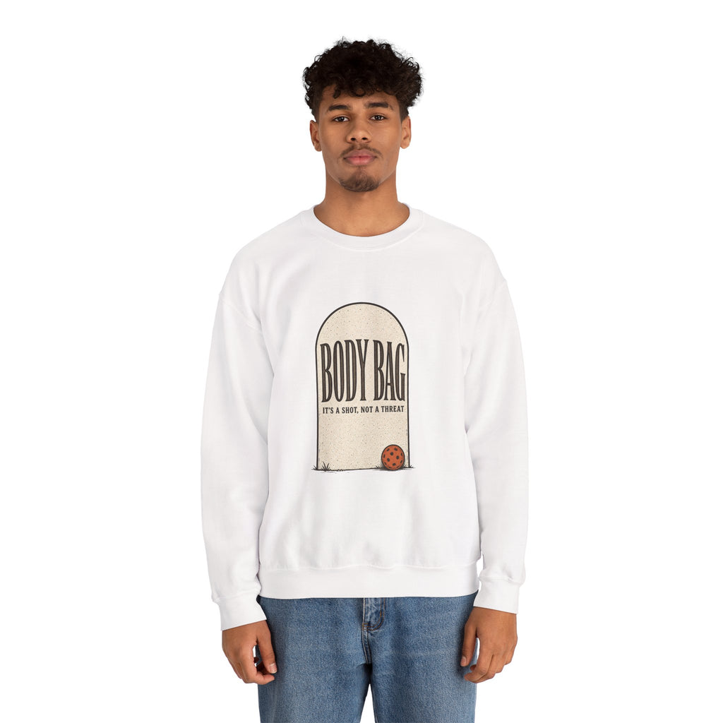 BODY BAG It's a Shot, Not a Threat Sweatshirt