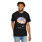 My Brain Has 47 Tabs Open T-Shirt - Black - On Model Front
