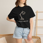 Tomorrow Can Meet Me Here T-shirt - Black - On Model Female