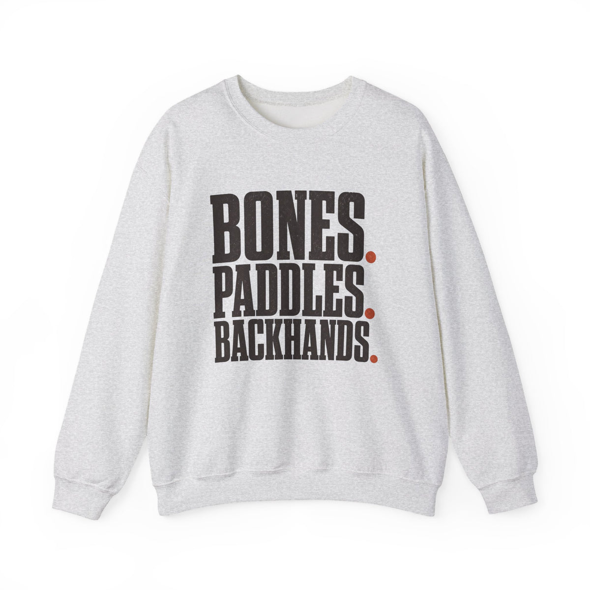 Bones Paddles Backhands Sweatshirt - Ash - Flat Lay