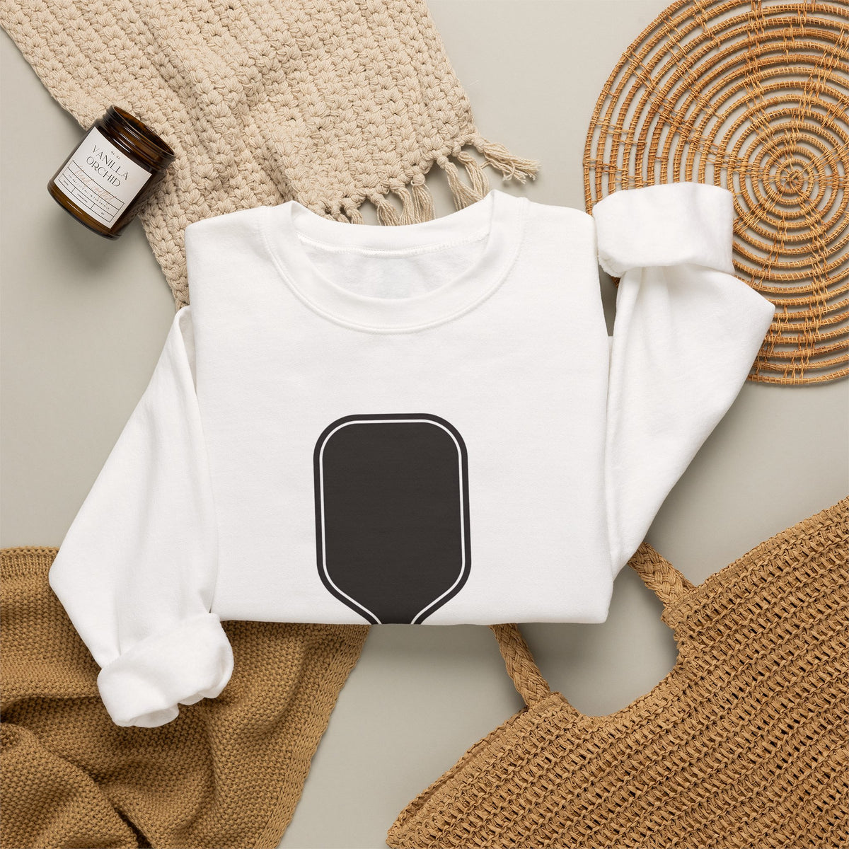 I Came to Play. Not to Socialize. Sweatshirt - White - Flat Lay