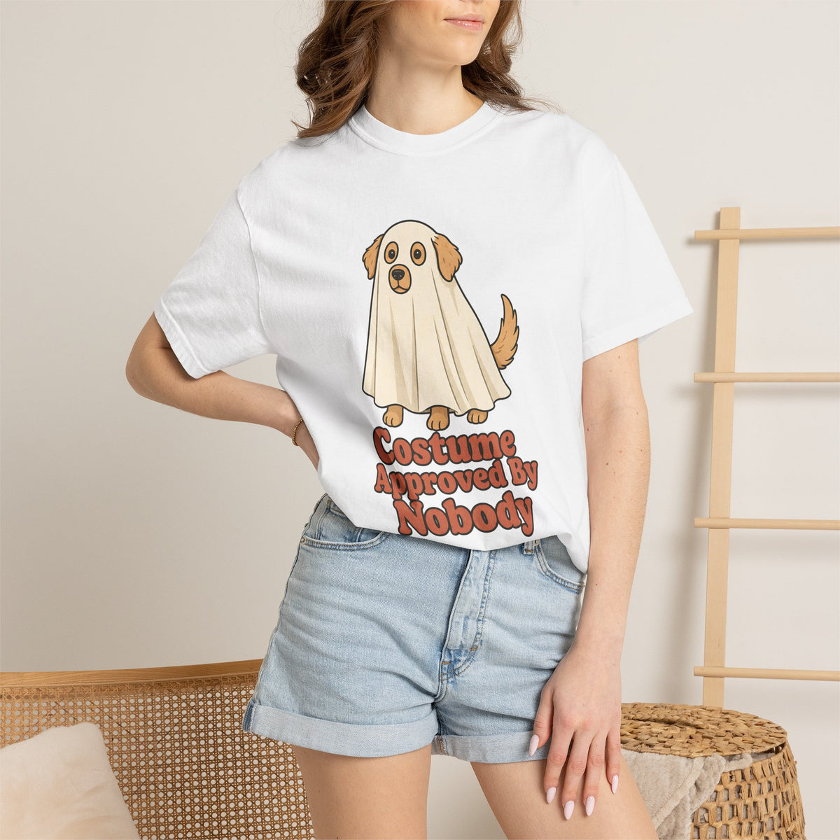 Costume Approved By Nobody T-shirt - White - On Model Female