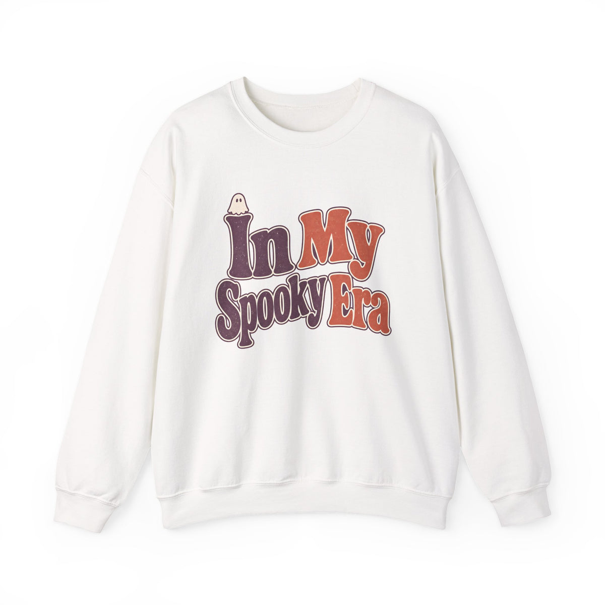 In My Spooky Era Sweatshirt - White - Flat Lay