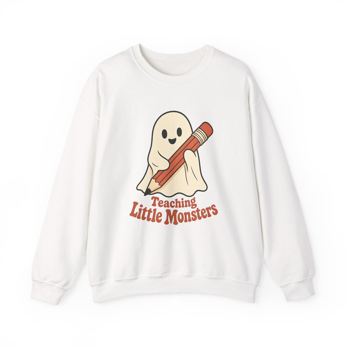Teaching Little Monsters Sweatshirt - White - Front