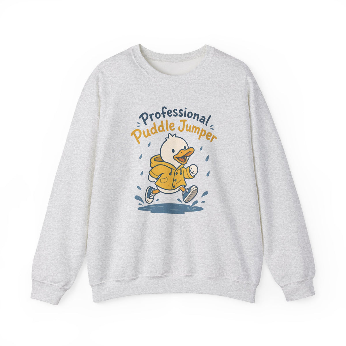Professional Puddle Jumper Duck Sweatshirt - Ash - Flat Lay