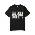 Bad Ideas. Good Hits. T-Shirt - Black - On Model Side