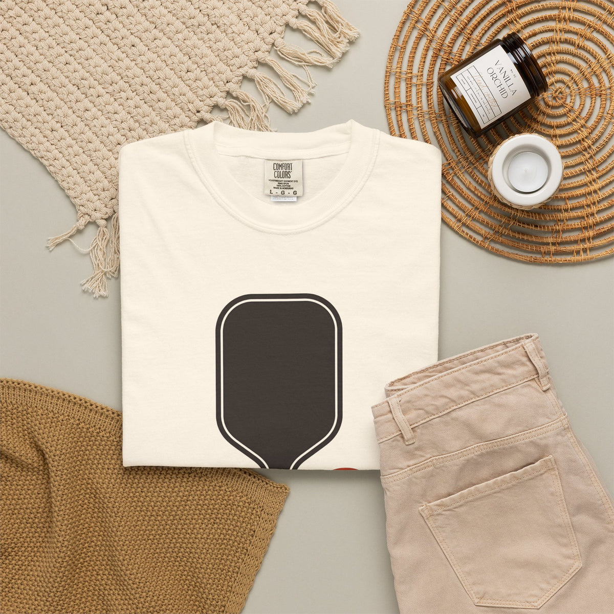 I Came to Play. Not to Socialize. T-Shirt - Ivory - Flat Lay