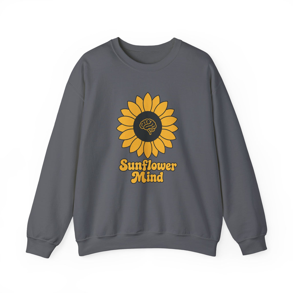 Sunflower Mind Sweatshirt - Charcoal - Flat Lay