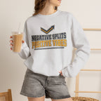 Negative Splits Positive Vibes Sweatshirt - Ash - On Model Female
