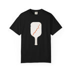 Pickleball Paddle Graphic T-Shirt - Black - Front