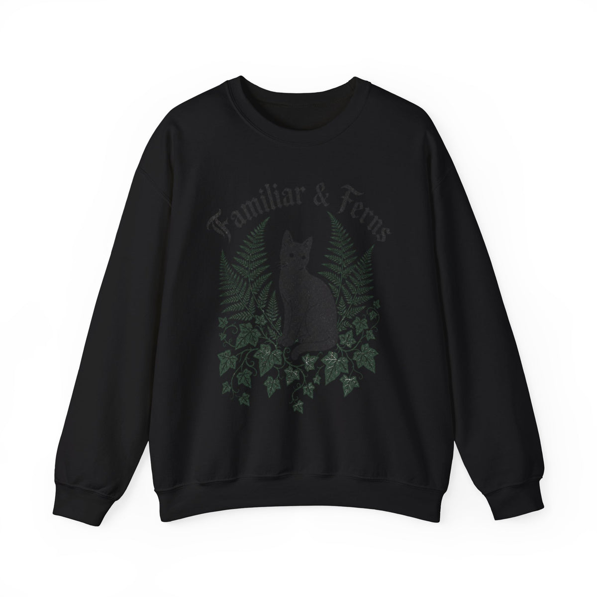 Familiar & Ferns Sweatshirt - Black - Front