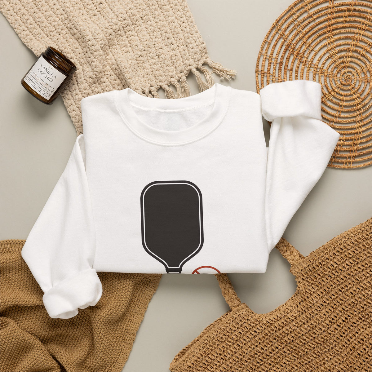 I Came to Play. Not to Socialize. Sweatshirt - White - Flat Lay