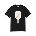 Pickleball Paddle Graphic T-Shirt - Black - On Model Side