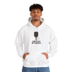 I Came to Play. Not to Socialize. Hoodie - White - On Model Male