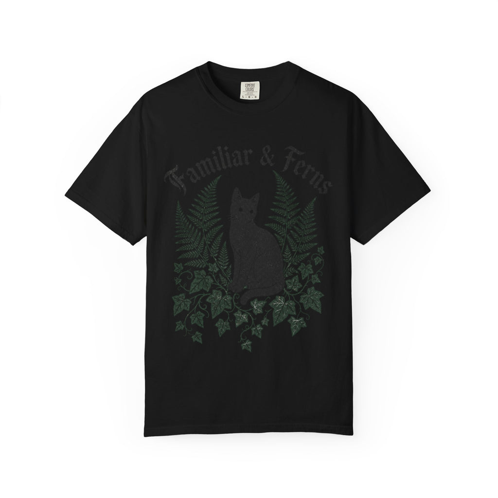 Familiar & Ferns T-shirt - Black - On Model Side
