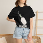 Hit Hard, Stay Loose T-Shirt - Black - On Model Close-Up