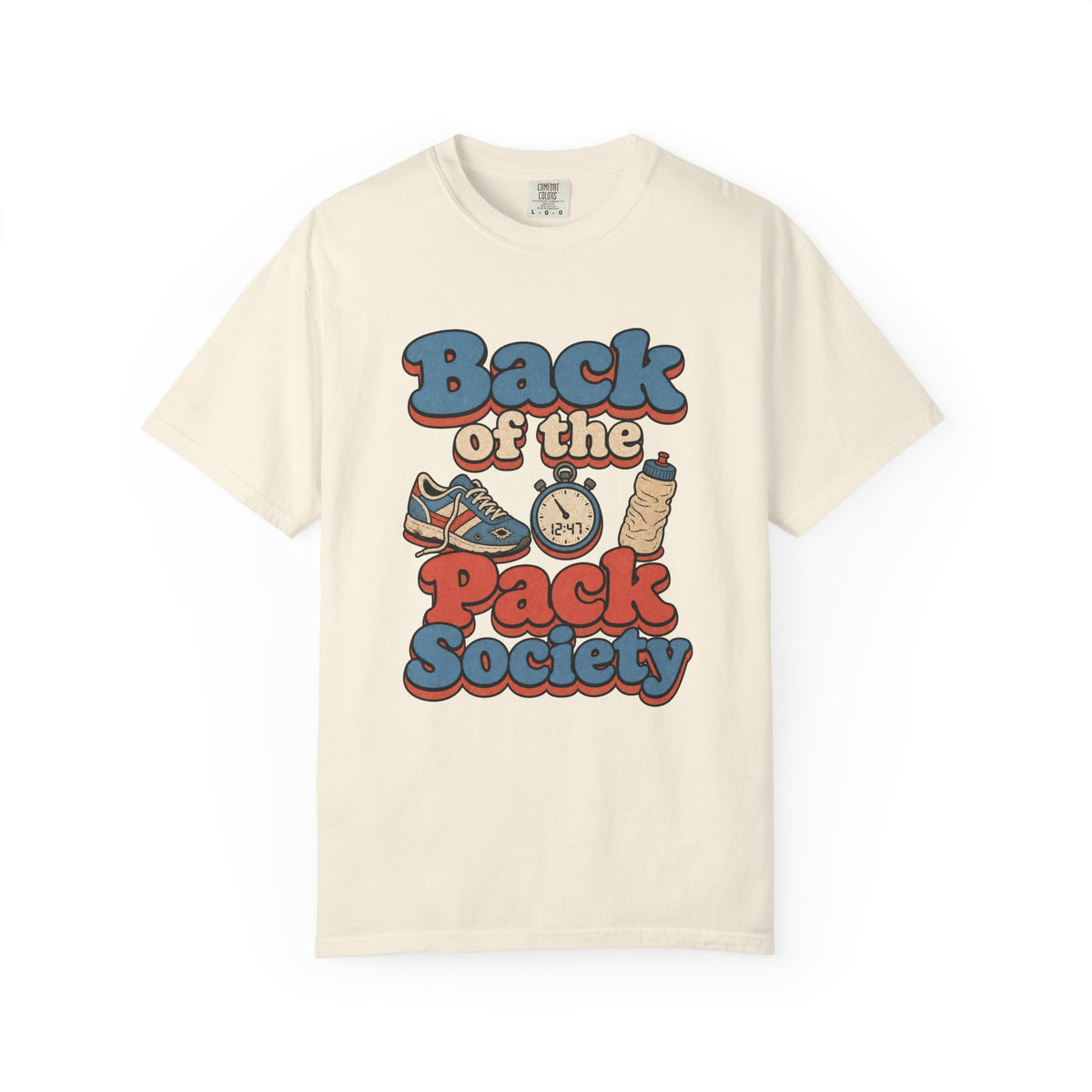 Back of the Pack Society T-shirt - Ivory - Front
