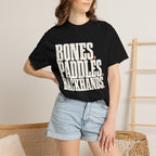 Bones Paddles Backhands T-Shirt - Black - On Model Close-Up