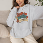 Runs on Snacks & Denial Hoodie - Ash - on model female