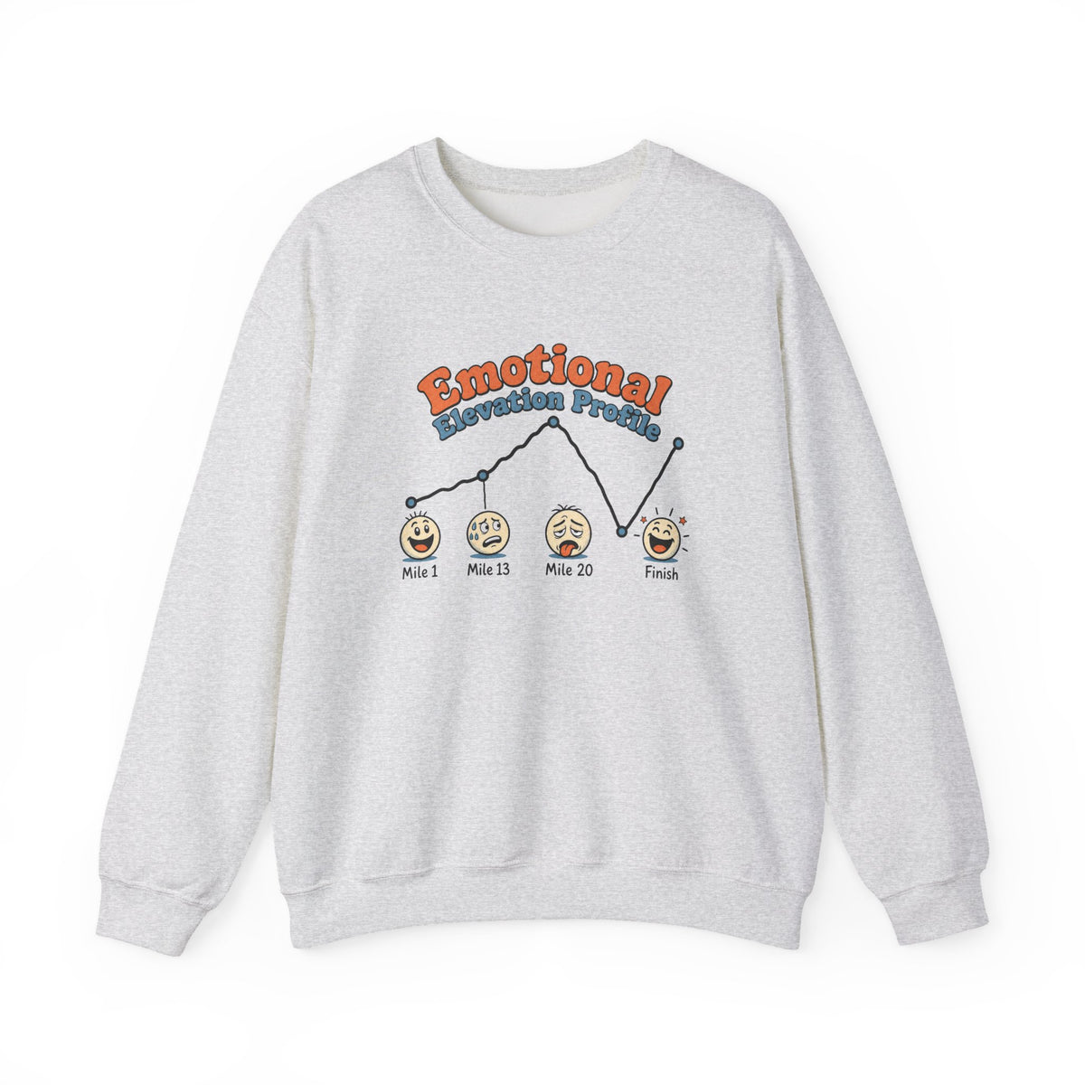 Emotional Elevation Profile Sweatshirt - Ash - Flat Lay