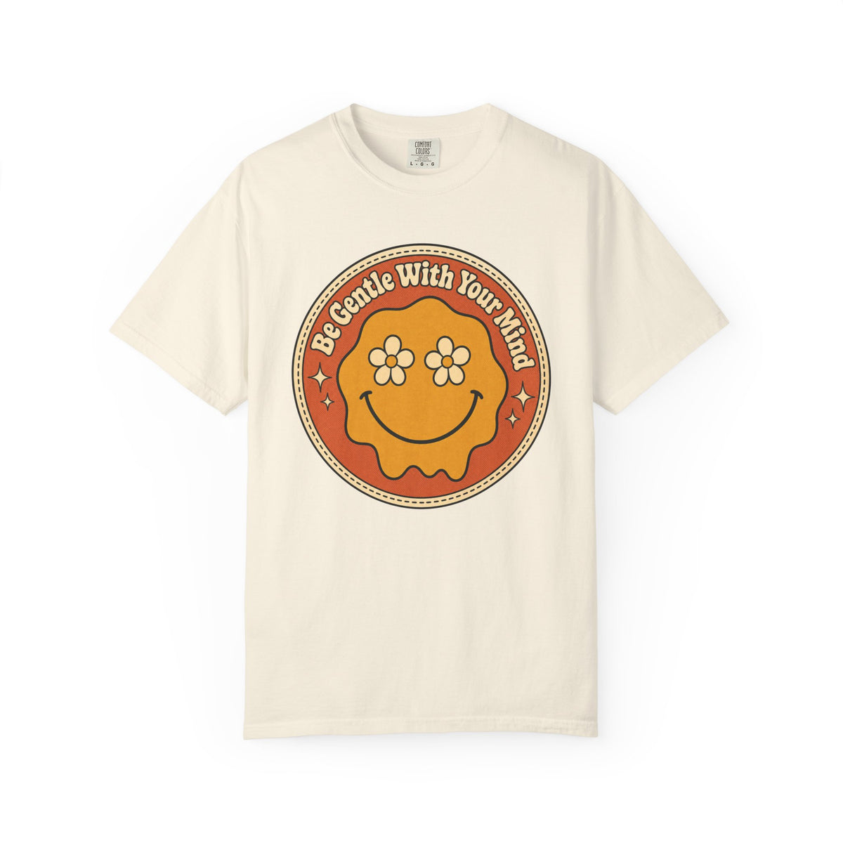 Be Gentle With Your Mind T-shirt - Ivory - Front